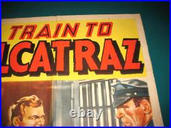 Alcatraz Movie Poster Vintage 1948 Full Sheet Marquee 27 x 41 Train To Prison