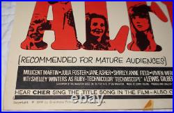 Alfie 1966 Michael Caine 14x36 Vintage Original Movie Poster