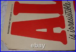 Alfie 1966 Michael Caine 14x36 Vintage Original Movie Poster