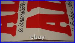 Alfie 1966 Michael Caine 14x36 Vintage Original Movie Poster