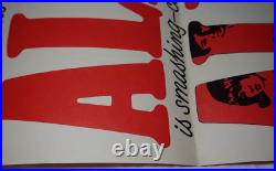 Alfie 1966 Michael Caine 14x36 Vintage Original Movie Poster