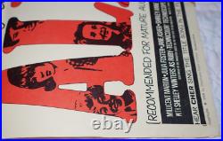 Alfie 1966 Michael Caine 14x36 Vintage Original Movie Poster