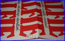 Alfie 1966 Michael Caine 14x36 Vintage Original Movie Poster