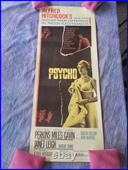 Alfred Hitchcock's PSYCHO Original Vintage Classic Movie Poster Insert 1960