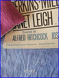 Alfred Hitchcock's PSYCHO Original Vintage Classic Movie Poster Insert 1960