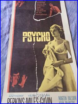 Alfred Hitchcock's PSYCHO Original Vintage Classic Movie Poster Insert 1960