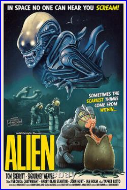Alien 1971 Vintage Sci-fi/Horror Movie Poster Art Print