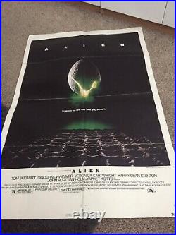 Alien 1979 Original Vintage 1 Sheet Movie Poster