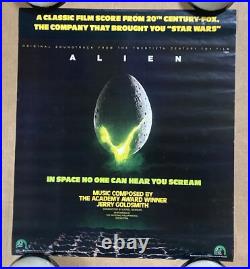 Alien The Movie Poster Original Vintage 1979 Commercial Promo No One Scream Rare