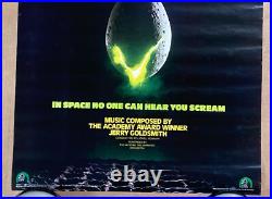Alien The Movie Poster Original Vintage 1979 Commercial Promo No One Scream Rare