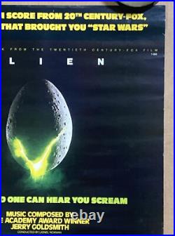 Alien The Movie Poster Original Vintage 1979 Commercial Promo No One Scream Rare