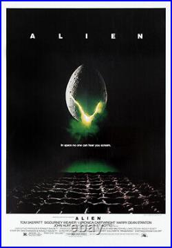 Alien Vintage Horror/Sci-fi Movie Poster