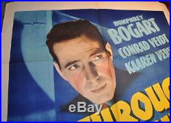 All Through the Night Vintage UNUSED Movie Poster One Sheet Humphrey Bogart'41