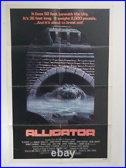 Alligator 1980 Original Vintage One Sheet Movie Poster