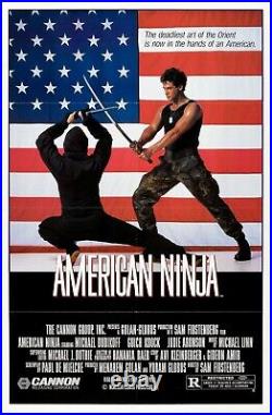 American Ninja 1 Movie Poster Vintage Action Martial Arts Collectible Art Prin
