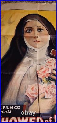 Antique Movie Poster 1920s St. Teresa Shower Of Roses N. Morgillo Art Religious