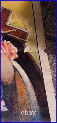 Antique Movie Poster 1920s St. Teresa Shower Of Roses N. Morgillo Art Religious