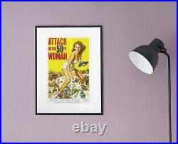 Attack of the 50 Foot Woman Vintage Movie Poster