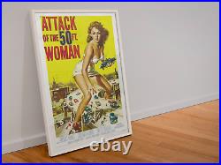 Attack of the 50 Foot Woman Vintage Movie Poster