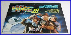 BACK TO THE FUTURE 3 LOT 1990 Rare Video Store VHS Promo Poster Vintage