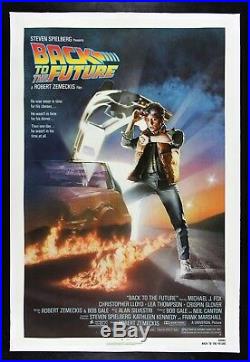 BACK TO THE FUTURE CineMasterpieces 1984 VINTAGE NSS ORIGINAL MOVIE POSTER