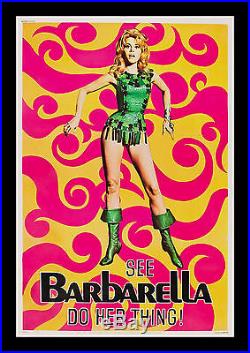 BARBARELLA 40x60 CineMasterpieces ORIGINAL VINTAGE MOVIE POSTER 1968 SIXTIES