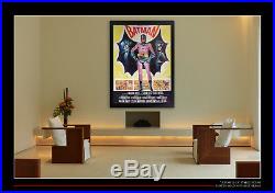 BATMAN ADAM WEST On Linen 4x6 ft Vintage Grande Movie Poster Original 1966