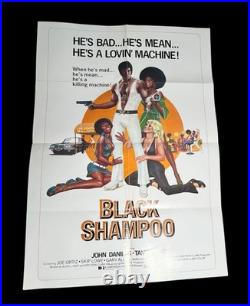 BLACK SHAMPOO Movie Poster ORIGINAL 1976 Vintage 26x36 Very Good RARE FIND