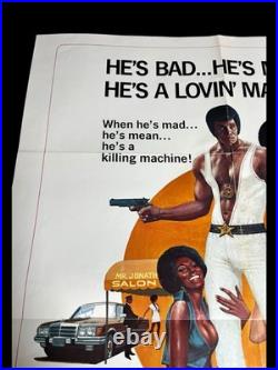 BLACK SHAMPOO Movie Poster ORIGINAL 1976 Vintage 26x36 Very Good RARE FIND