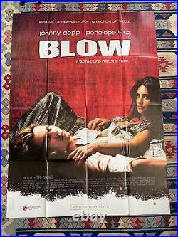 BLOW 2001 Original Vintage French Movie Poster 4x6 ft