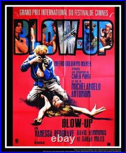 BLOW-UP Antonioni French Grande Vintage Movie Poster Original 1966