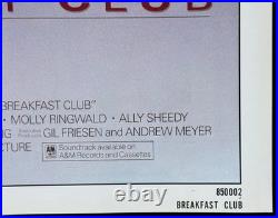 BREAKFAST CLUB (1985) Rare Vintage One Sheet 27x41 Poster JOHN HUGHES