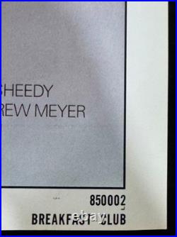 BREAKFAST CLUB (1985) Rare Vintage One Sheet 27x41 Poster JOHN HUGHES