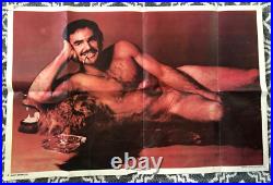 BURT REYNOLDS That Cosmopolitan Man Photo Shoot CENTERFOLD POSTER 1972 Vintage