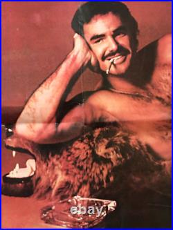 BURT REYNOLDS That Cosmopolitan Man Photo Shoot CENTERFOLD POSTER 1972 Vintage