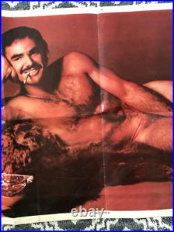 BURT REYNOLDS That Cosmopolitan Man Photo Shoot CENTERFOLD POSTER 1972 Vintage