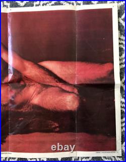 BURT REYNOLDS That Cosmopolitan Man Photo Shoot CENTERFOLD POSTER 1972 Vintage