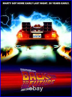 Back To The Future Vintage Sci-fi/Adventure Movie Poster