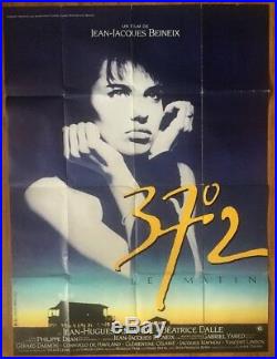 Betty Blue Original Vintage Poster Movie Theater Promo Pin-up 1986 37 Degrees
