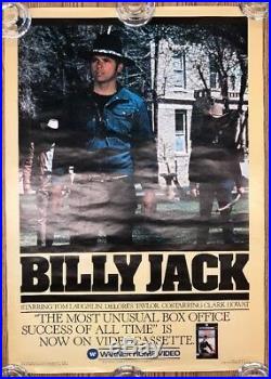 Billy Jack 1981 Original Movie Poster 19x27 Vintage Mint! Not a repro