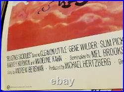 Blazing Saddles 1974 Vintage Movie Poster Warner Bros Mel Brooks -nice