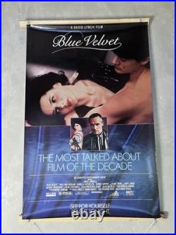 Blue Velvet Original Movie Poster Banner Vintage 1986 David Lynch 27x41 Rails