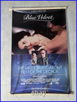 Blue Velvet Original Movie Poster Banner Vintage 1986 David Lynch 27x41 Rails