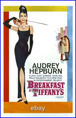 Breakfast At Tiffany's (Audrey Hepburn) Vintage Romance/Drama Movie Poster