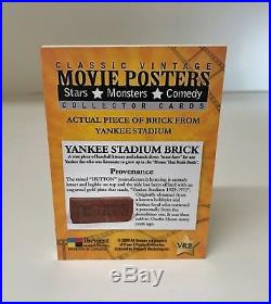 Breygent Vintage Movie Posters SMC Babe Ruth Bat Yankee Brick Prop VR1 VR2 VR3