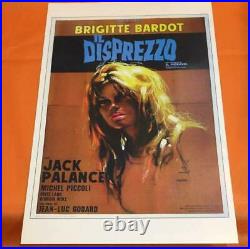 Brigitte Bardot movie mini poster set of 3 vintage multi color used from japan