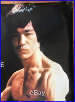 Bruce Lee Original Vintage Poster X-Large Karate Martial Arts Movie Icon Pin-up