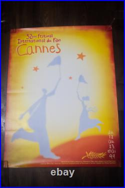 CANNES FILM FESTIVAL 1999 French Medium Rolled Vintage Movie Poster Original