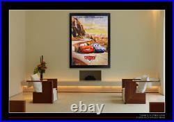 CARS 1 Walt Disney Pixar French Grande Vintage Movie Poster Original 2006