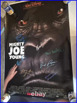 CAST SIGNED -MIGHTY JOE YOUNG -MOVIE POSTER- vintage-withCOA ekim